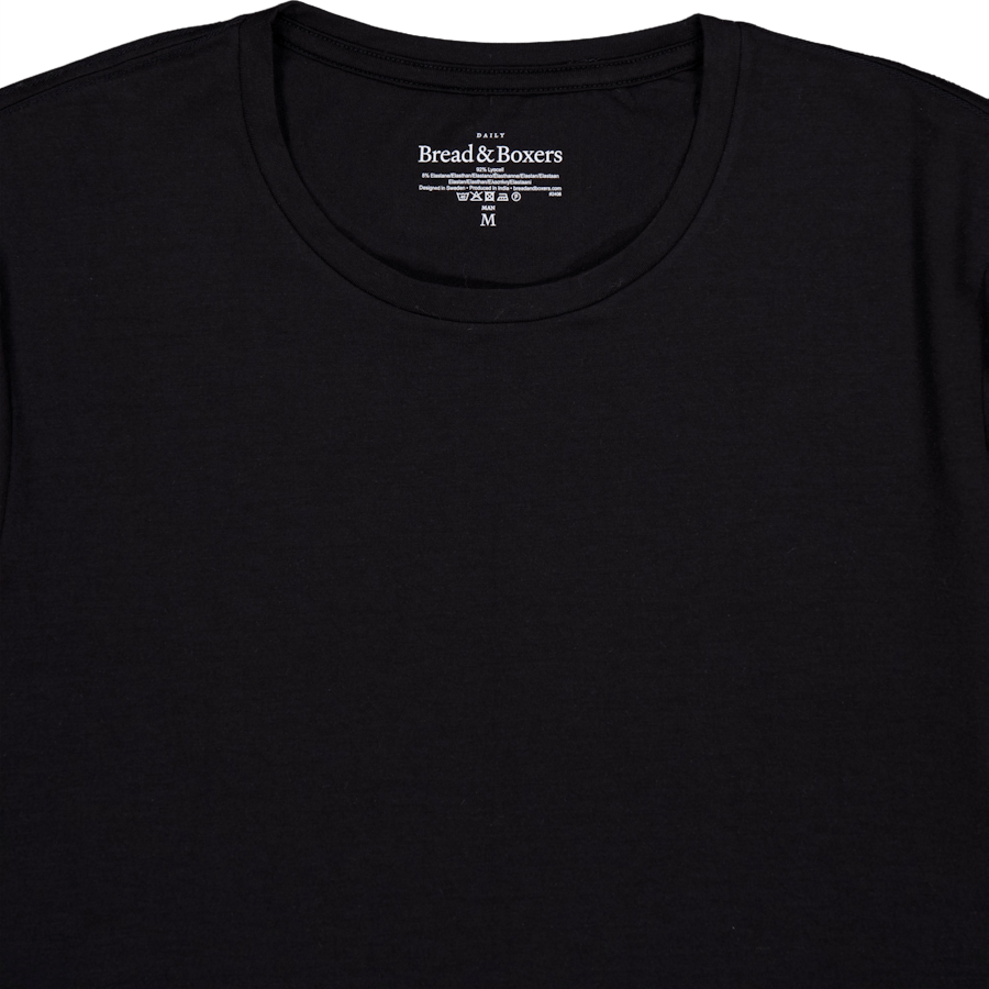 Crew-neck Tencel Black