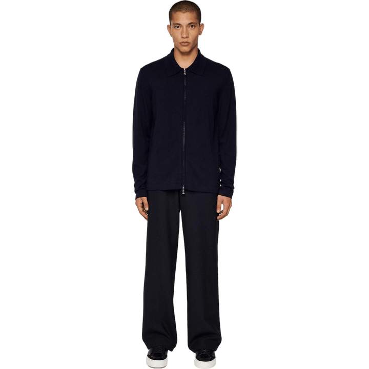 Kaleb Merino Zip Cardigan Jl Navy