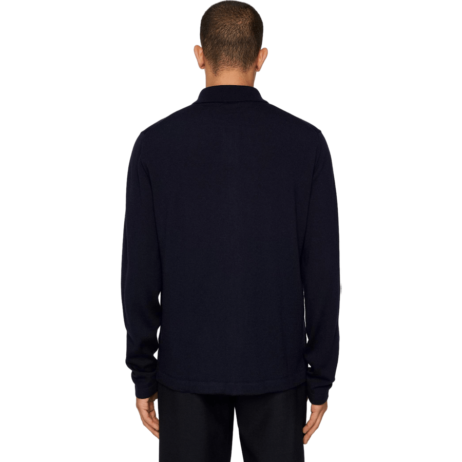 Kaleb Merino Zip Cardigan Jl Navy