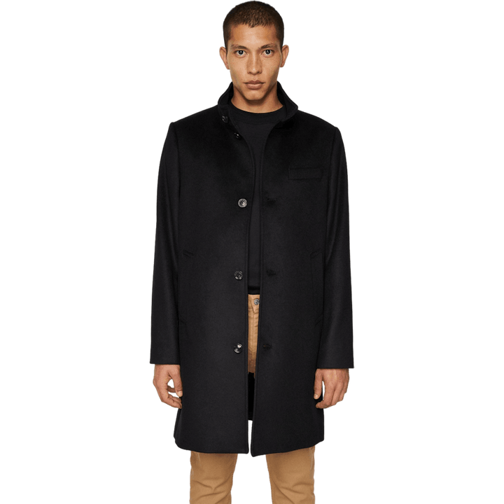 Manteau en cachemire Melton Jesse noir