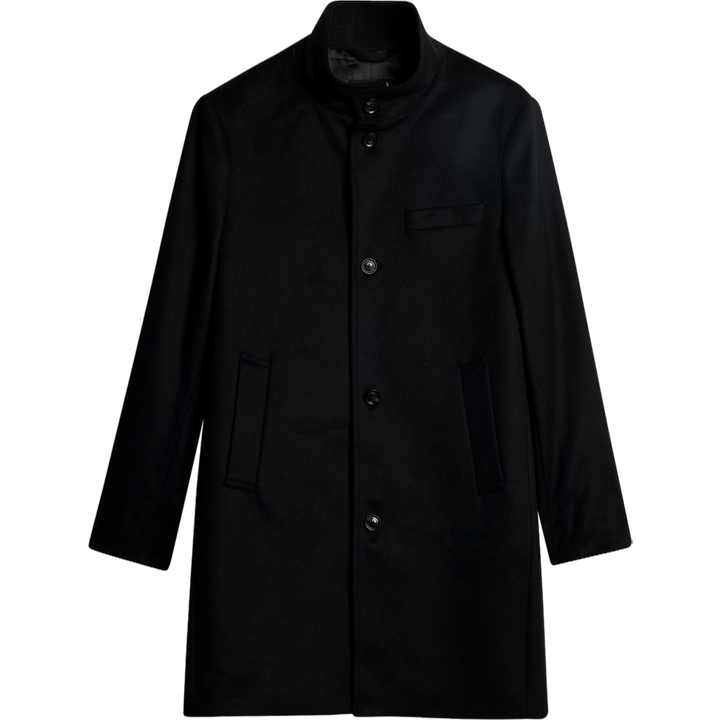 Manteau en cachemire Melton Jesse noir