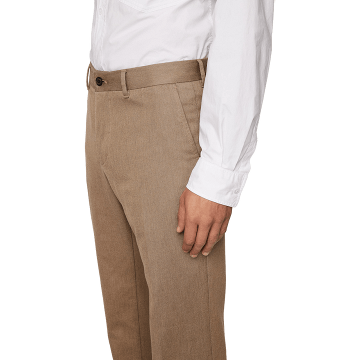 Lois C Flannel Twill Pants Tiger Brown