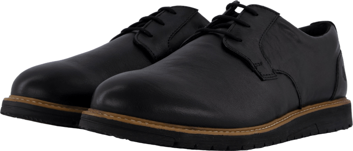 Jenson Oxford Bold Black Leather