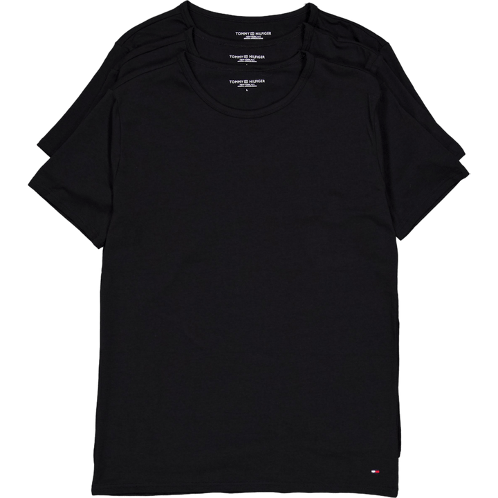 Stretch Cn Tee Ss 3pack Negro/negro/negro