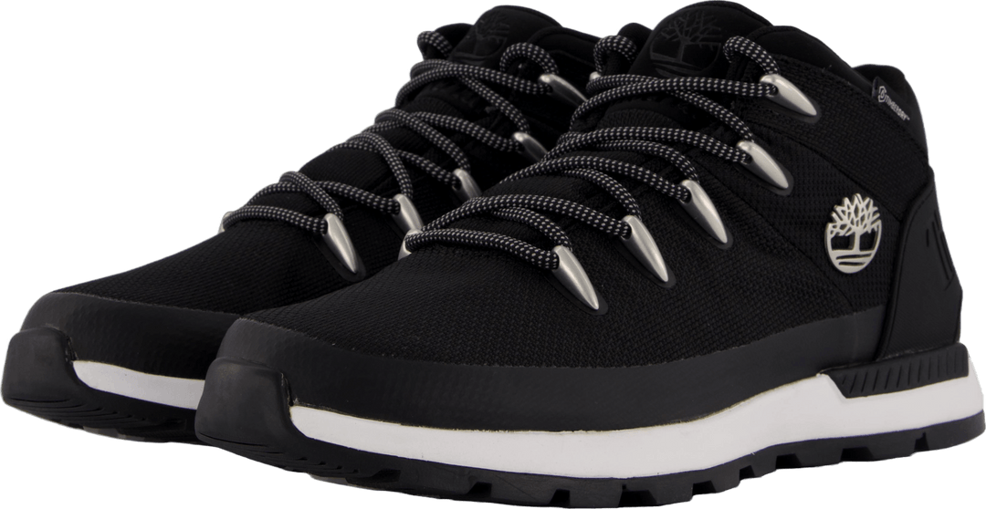 Mid Lace Up Vedenpitävä Sneaker Jet Black