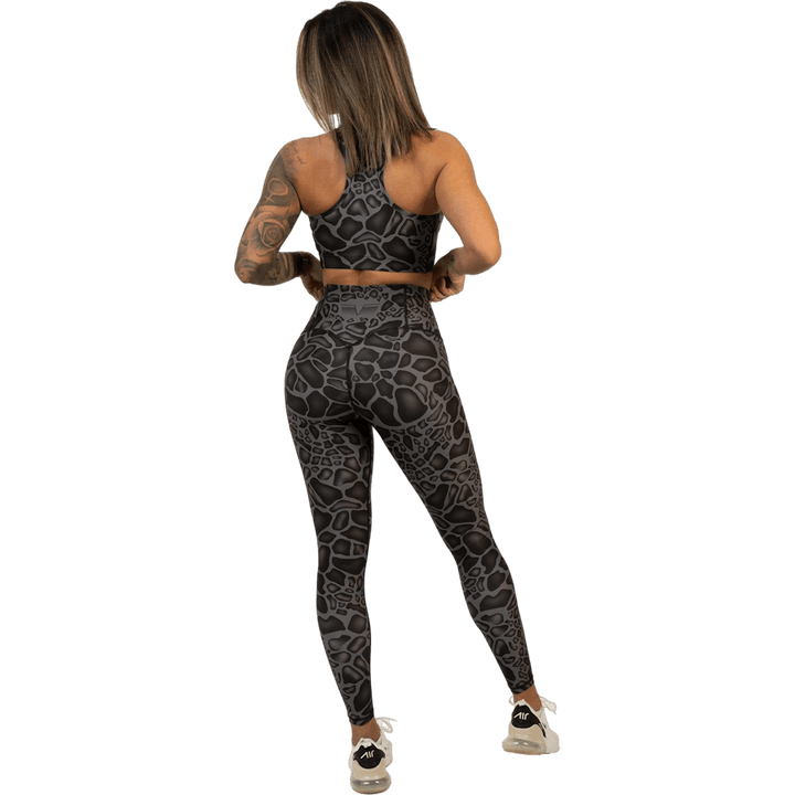 Reggiseno sportivo Giraffe Black Grigio scuro