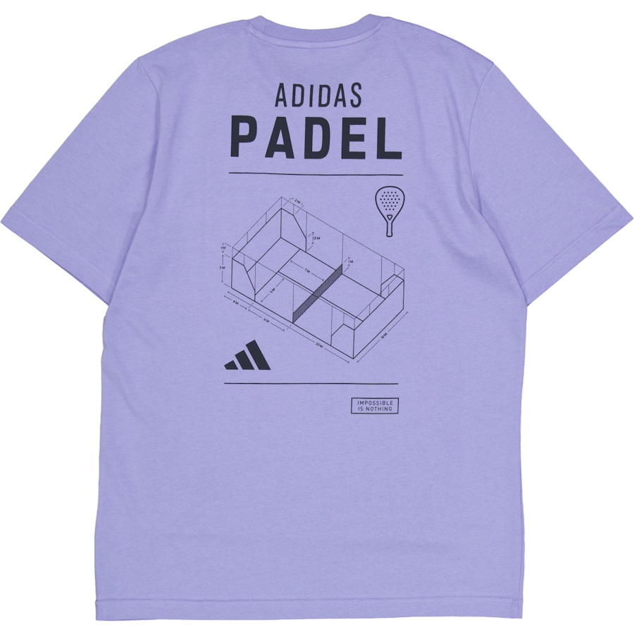 T-shirt graphique bleu catégorie Padel