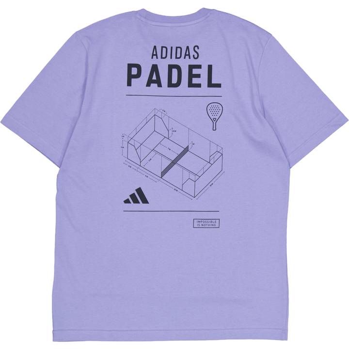 T-shirt graphique bleu catégorie Padel