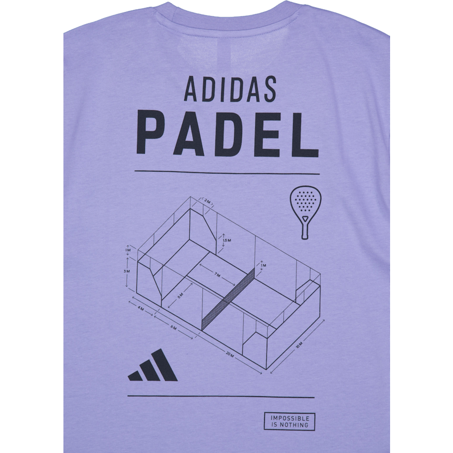 T-shirt graphique bleu catégorie Padel