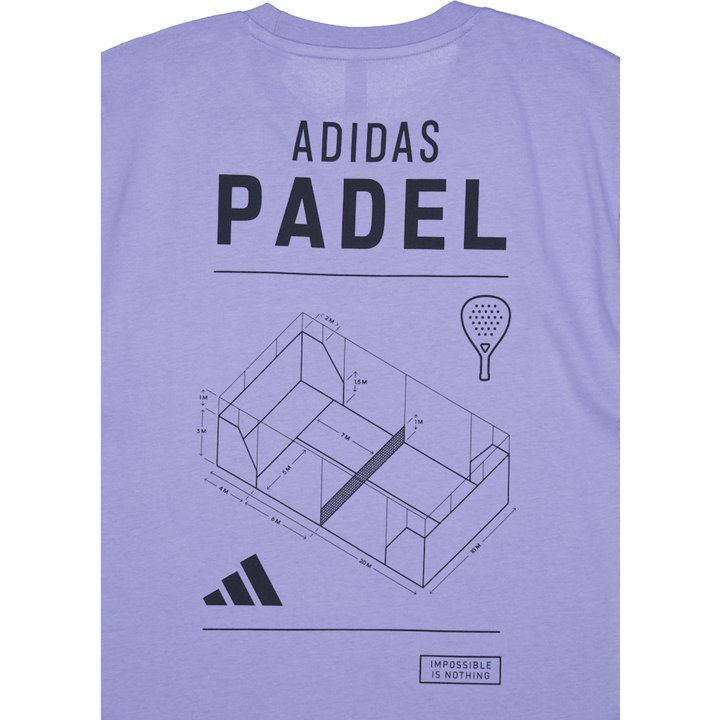 T-shirt graphique bleu catégorie Padel