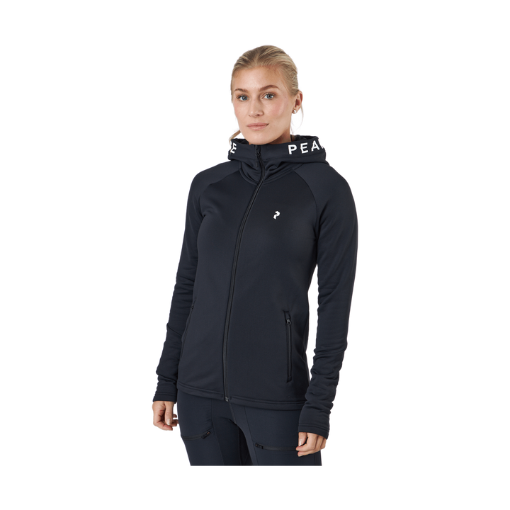 W Rider Essentials Zip Hood Black/black