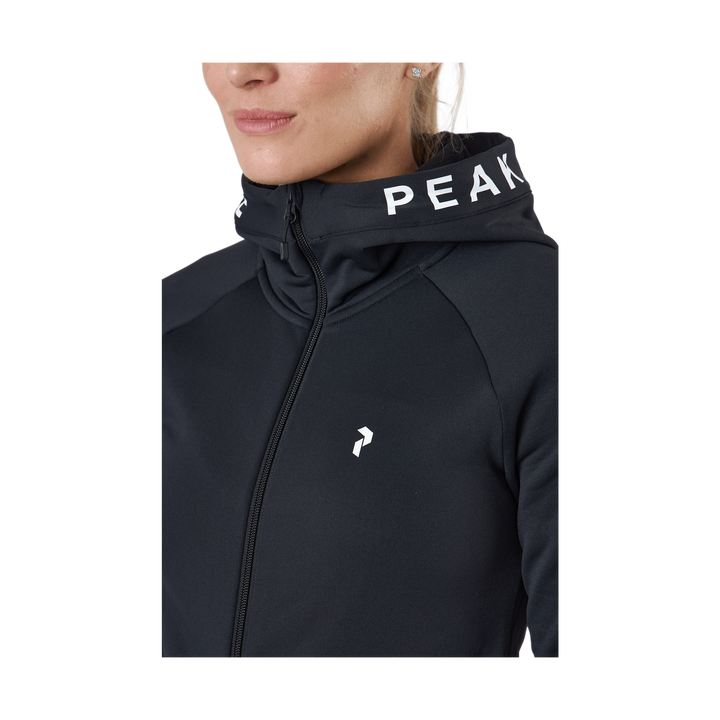 W Rider Essentials Zip Hood Black/black