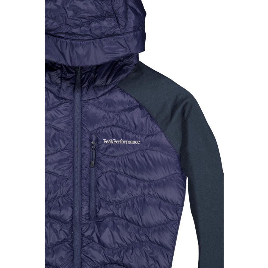 M Helium Piumino Ibrido Cappuccio Blu Ombra