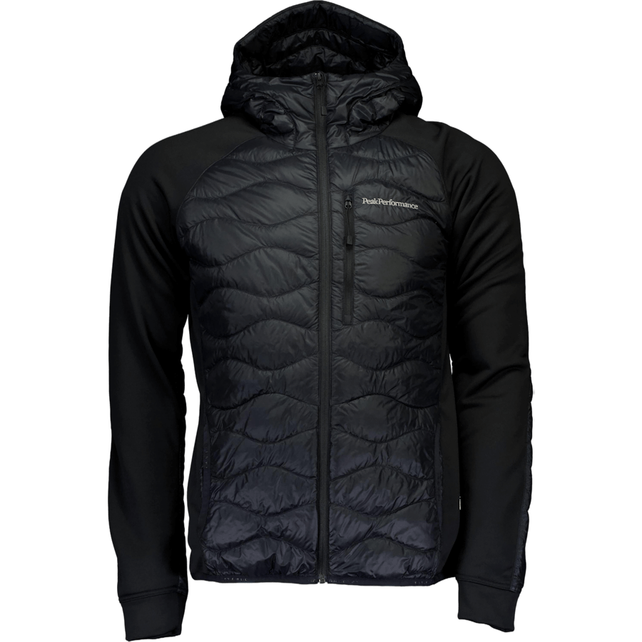 M Helium Down Hybrid Hood Black