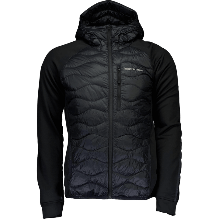 M Helium Down Hybrid Hood Black