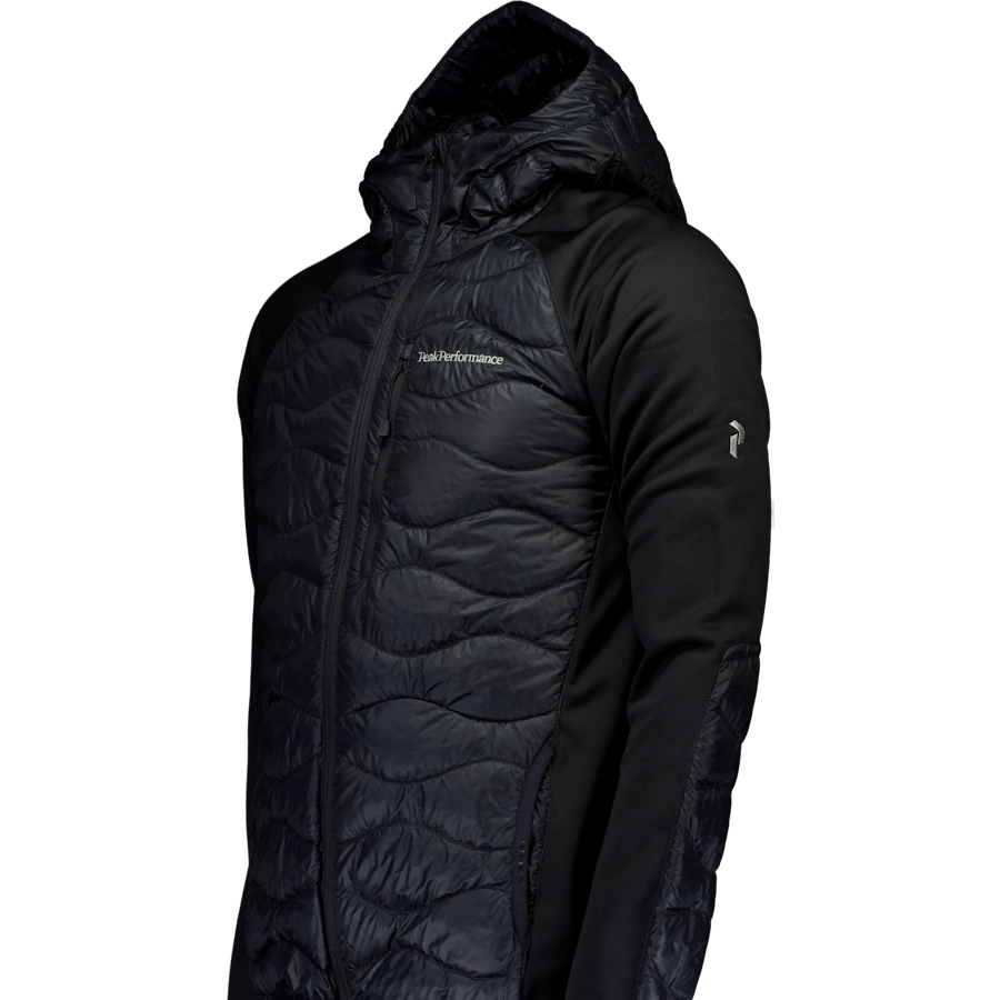 M Helium Down Hybrid Hood Black