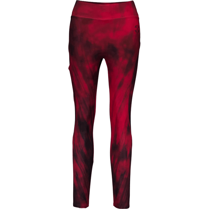 High Waist Leggings Chili Red Grunge Melange