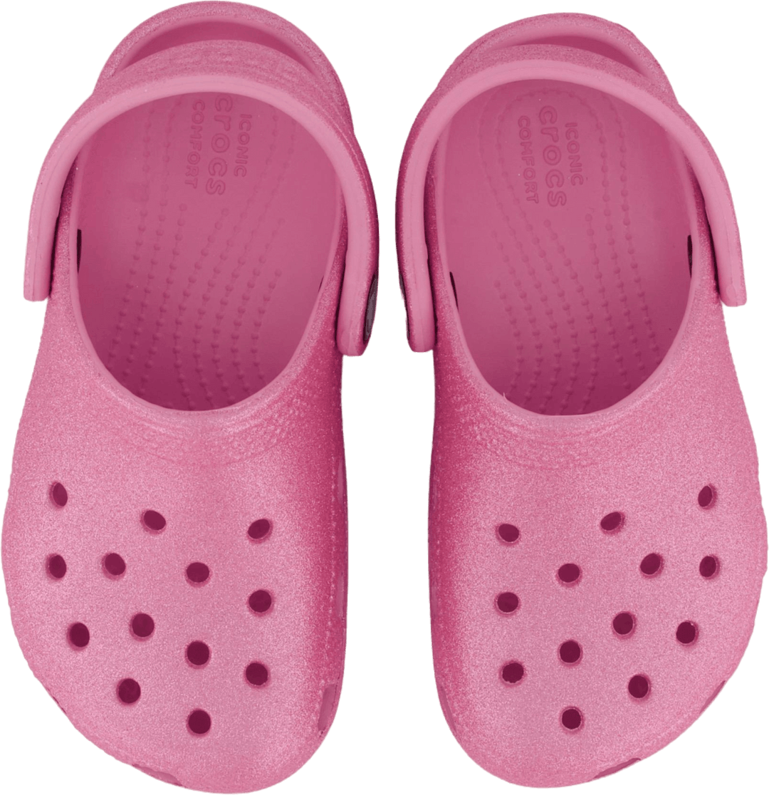 Classic Glitter Clog T Pink Tweed Glitter