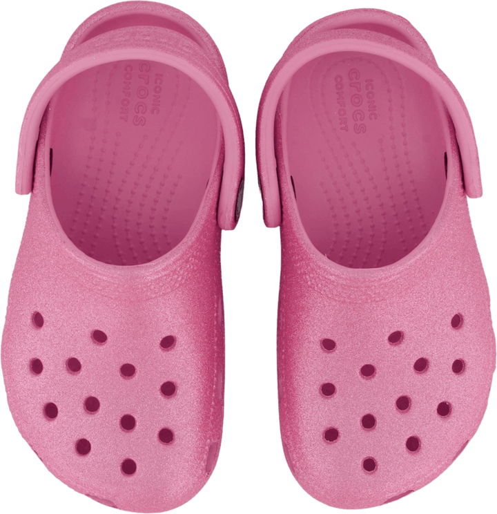 Classic Glitter Clog T Pink Tweed Glitter
