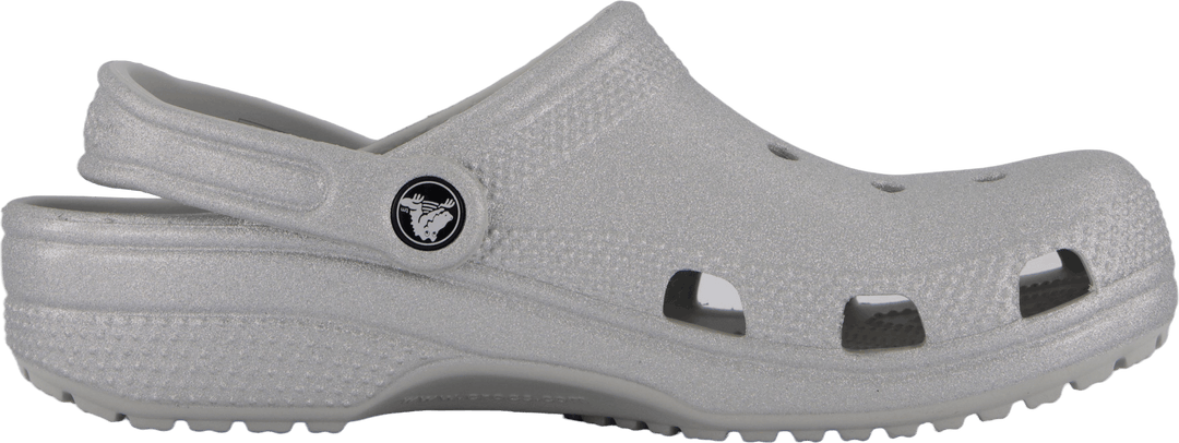 Classic Glitter Clog K Silver Glitter