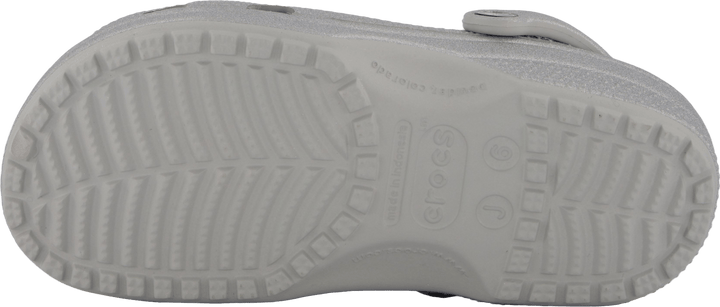 Classic Glitter Clog K Silver Glitter
