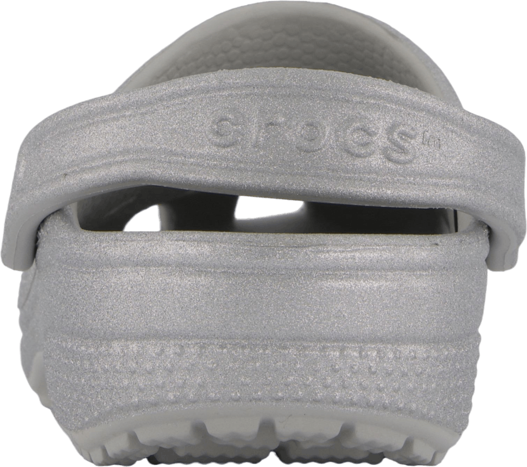 Classic Glitter Clog K Silver Glitter