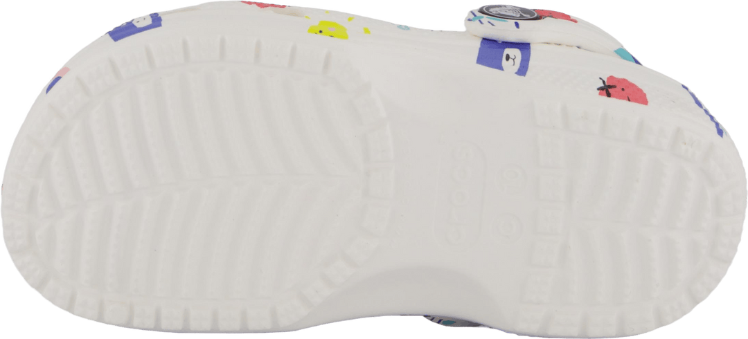 Classic Doodle Print Clog T Weiß/Multi