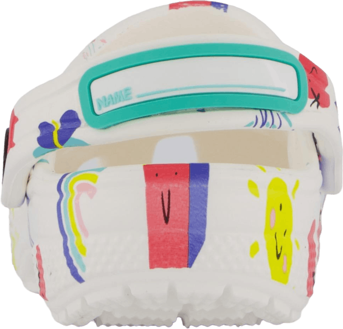 Classic Doodle Print Clog T Weiß/Multi