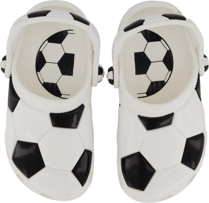 Classic Soccer Ball Clog T Weiß/Schwarz