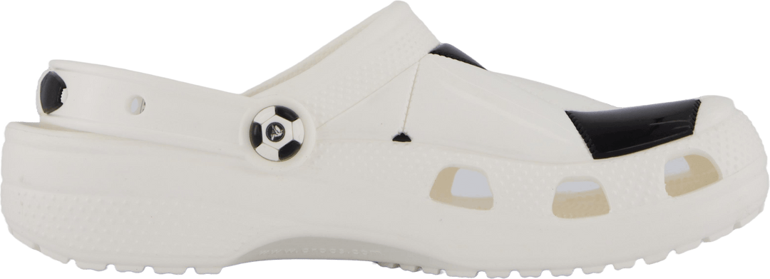 Classic Soccer Ball Clog K Weiß/schwarz