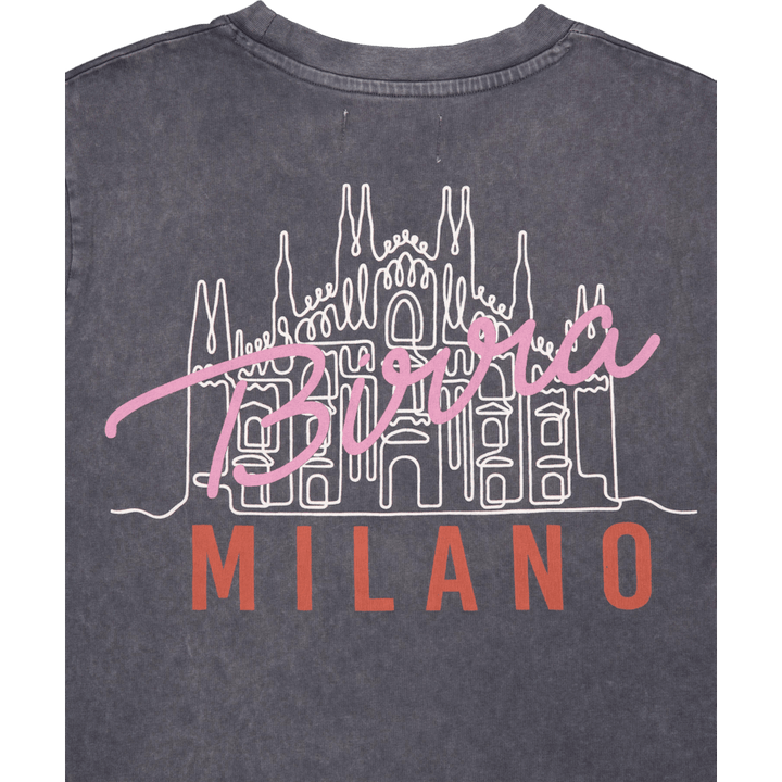Birra Milano majica oprana črna