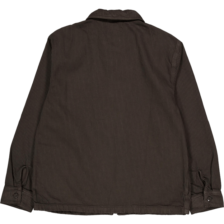 Zip Shirt Overdyed Charcoal Hickory