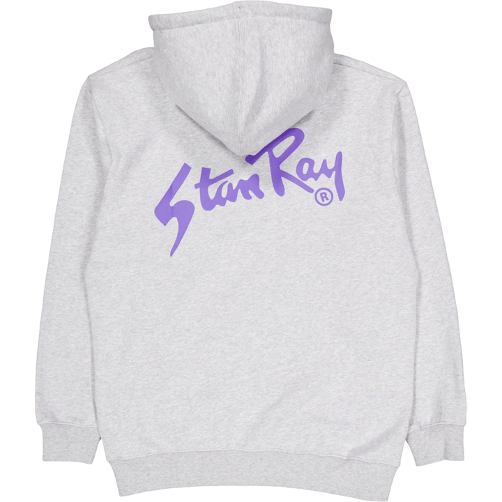Stan Og - Cappuccio con zip Grigio Marl / Stampa Navy
