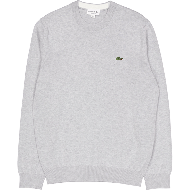 Monocromo Algodón Cuello Crew Sw Cca Silver Chine