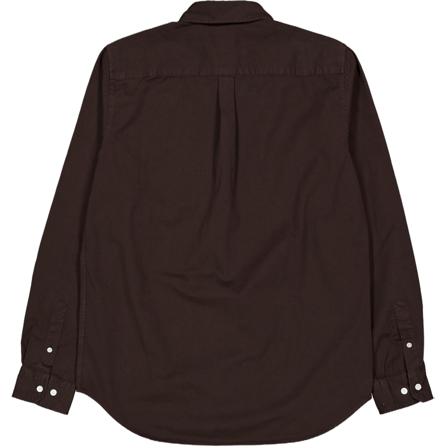 Osvald Bd Twill Shirt 2022 Espresso