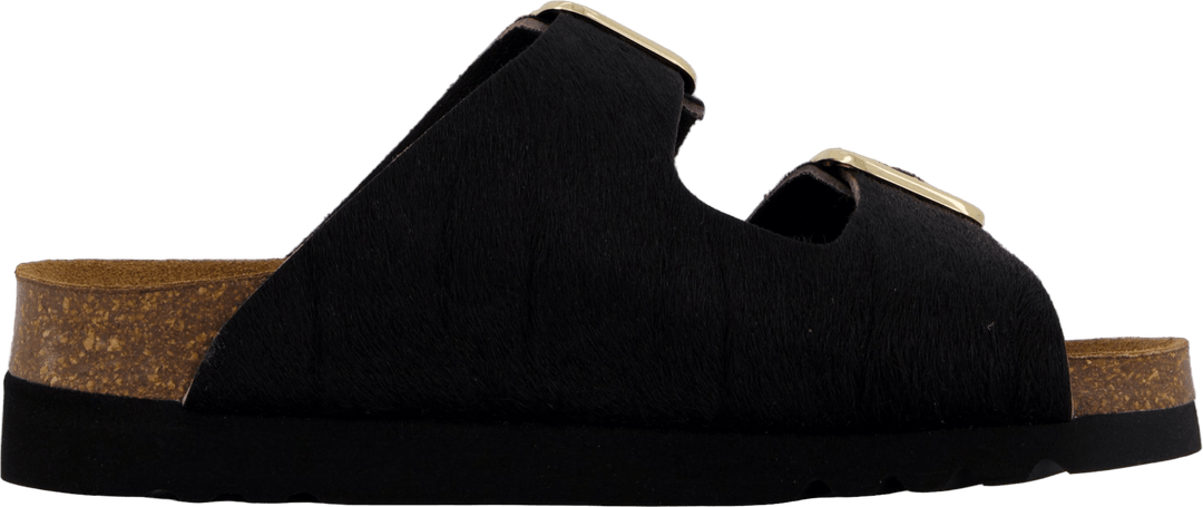 Ilary 2 Straps Fur Ad Black