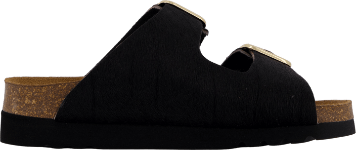 Ilary 2 Straps Fur Ad Black