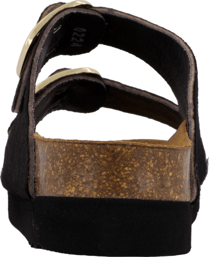 Ilary 2 Straps Fur Ad Black
