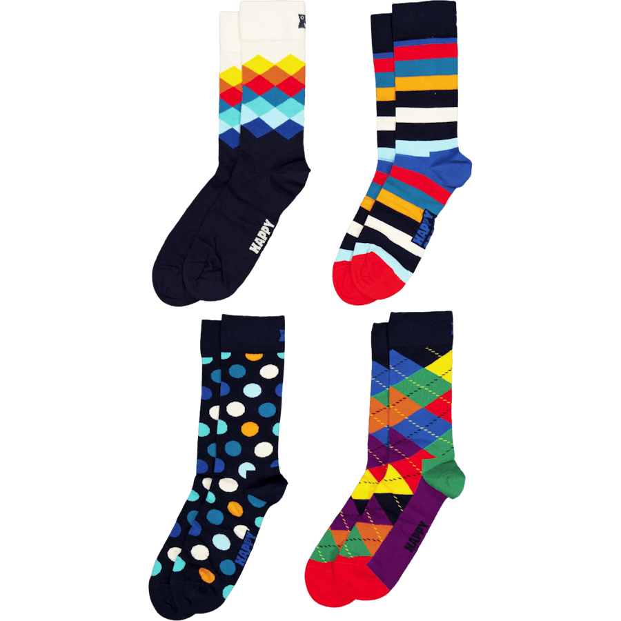 Dárkové ponožky 4-pack Multi-color Navy