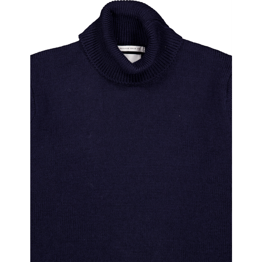 Polo Neck Jumper Navy