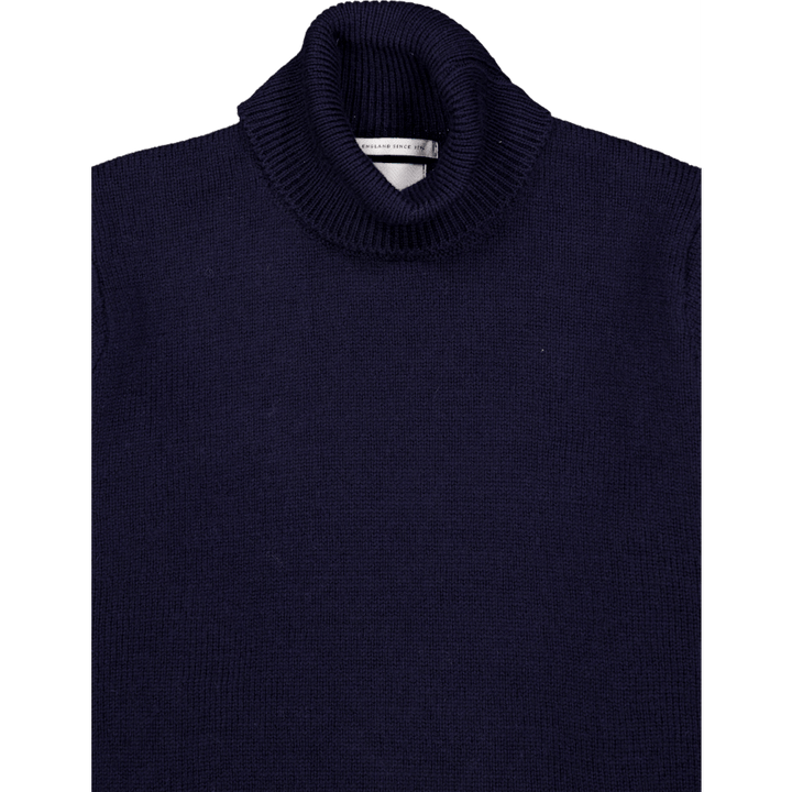 Polo Neck Jumper Navy