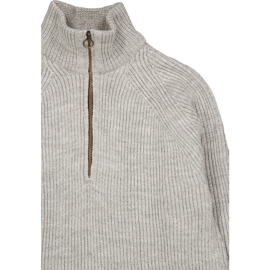 Ford Zip Neck Lt Grey