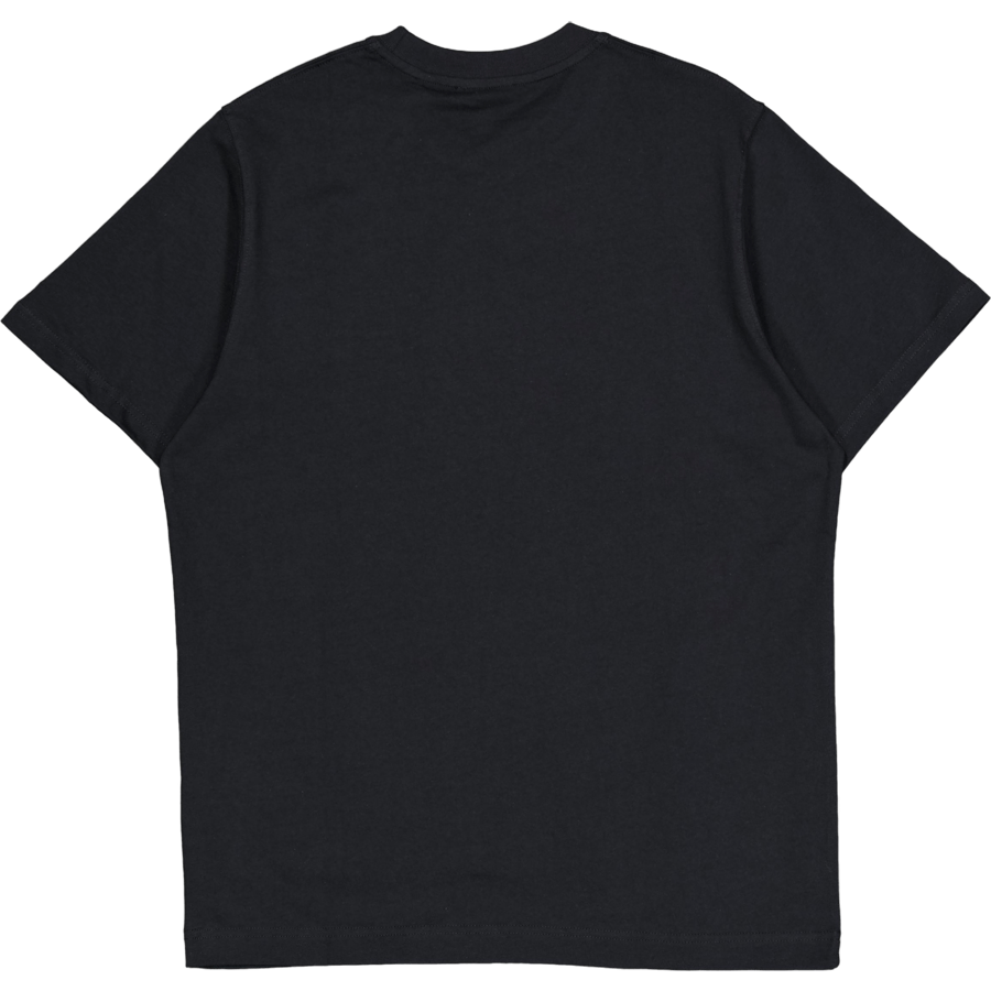 Baumwoll-Jersey Frode Emb Logo T 1 Schwarz