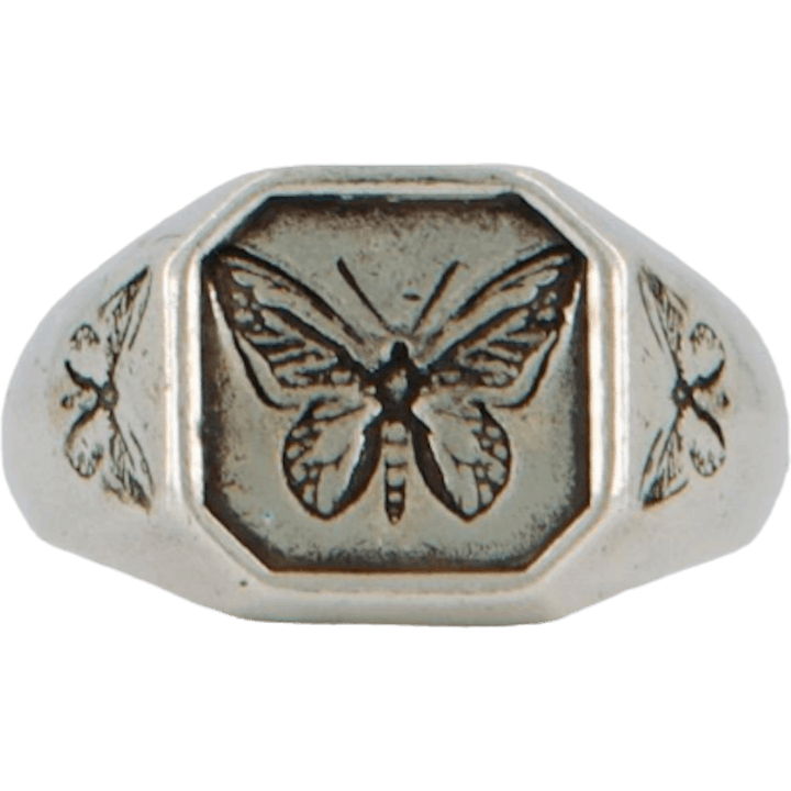 Ring med fjärilseffekt Silver