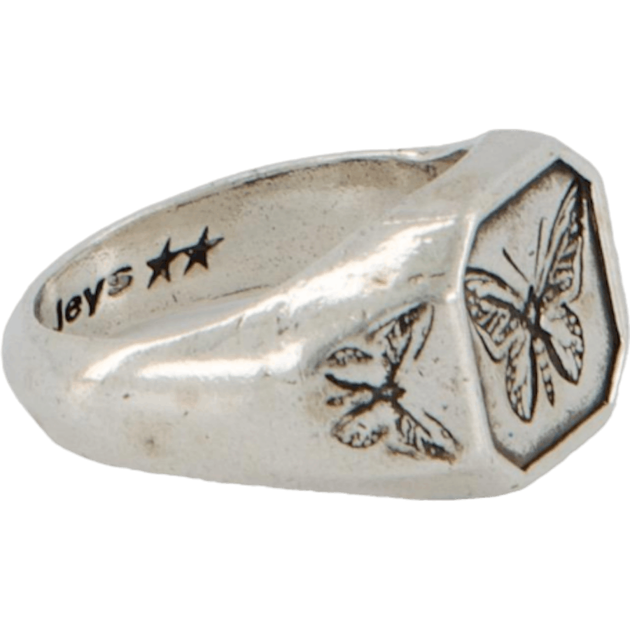 Ring med fjärilseffekt Silver