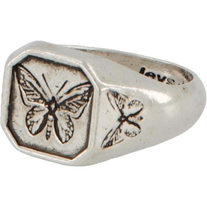 Ring med fjärilseffekt Silver