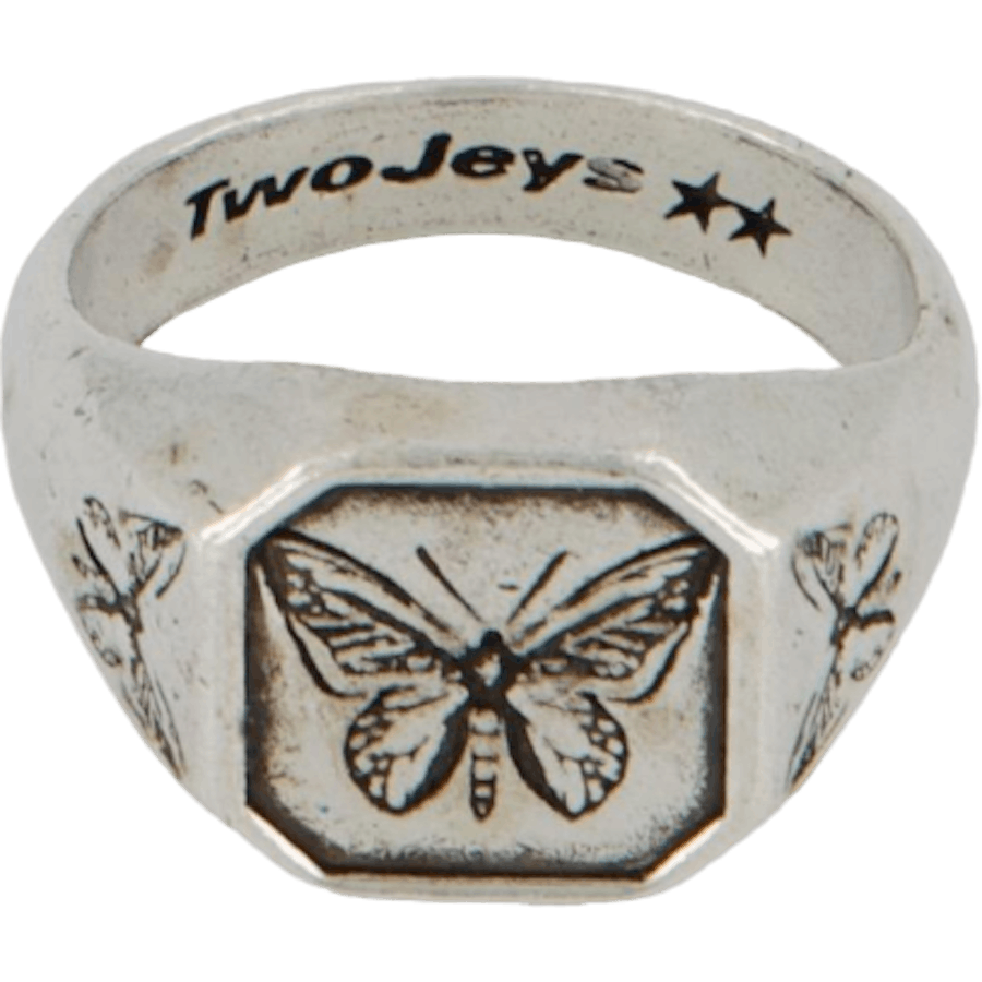 Ring med fjärilseffekt Silver
