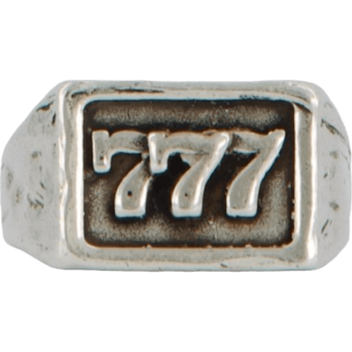 777 Ring Silver