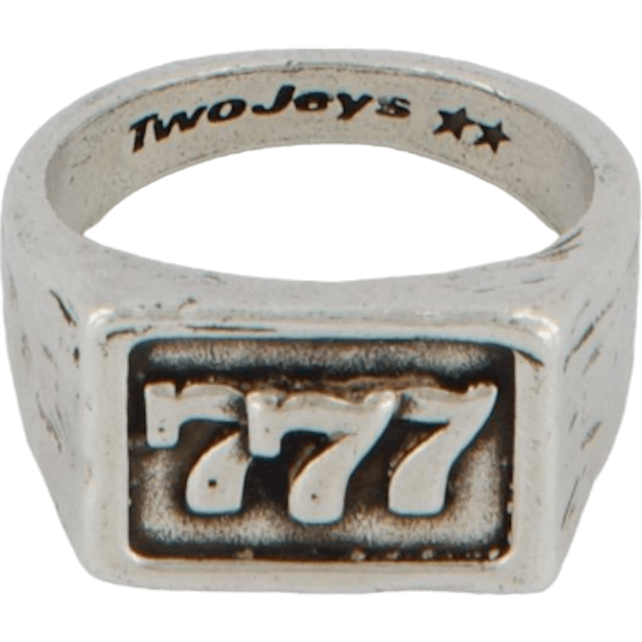 777 Ring Silver