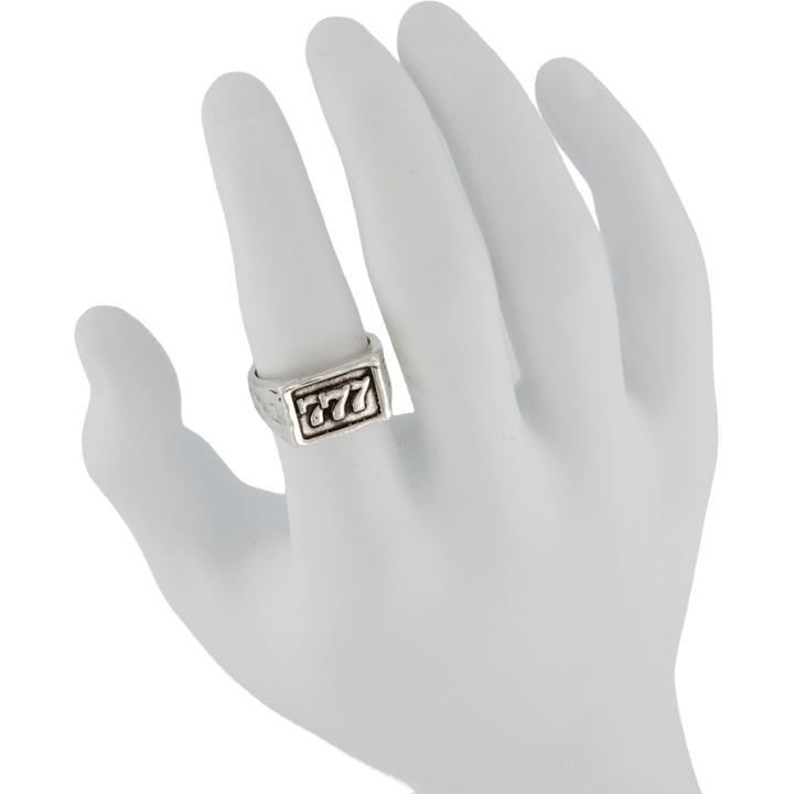 777 Ring Silver